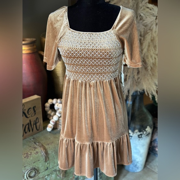 Chelsea & Violet Girls Velvet Dress - Picture 1 of 4